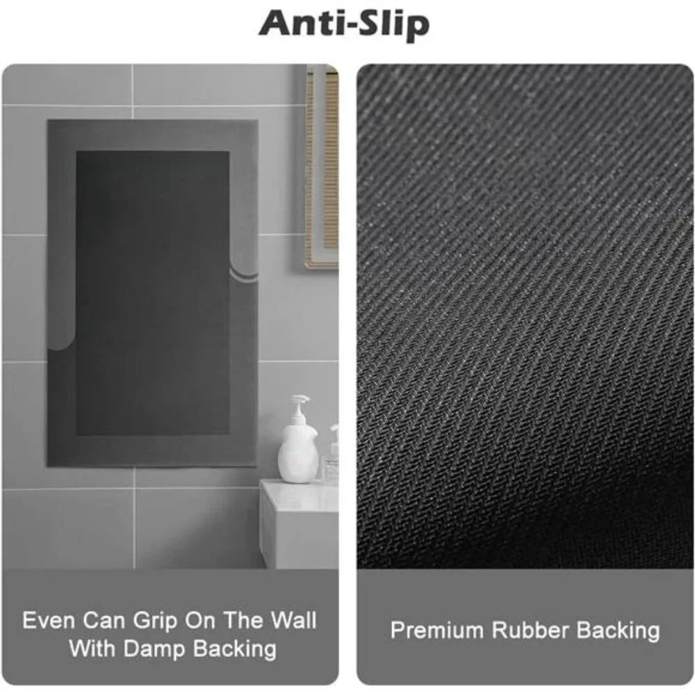 2 Piece Bath Mat Set Bathroom Rugs, Napa Skin Non Slip Ultra Soft and Absorbent
